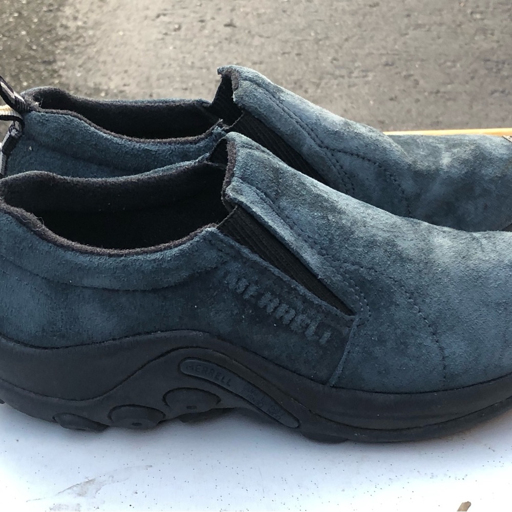 Merrell Work J64692 Women's Blue Jungle Moc Nubuck Work Shoes Size 37/6.5 - Picture 2 of 9